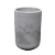 Conjunto Match 36 Vaso E Prato Cimento Queimado Japi - Imagem 1