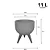 Vaso Plastico Decore 33 Redondo Marmore Japi - Imagem 2