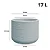 Vaso Plastico Lagoon 33 Off White Japi - Imagem 3