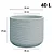 Vaso Plastico Lagoon 44 Off White Japi - Imagem 3
