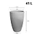 Vaso Plastico Liso 38 Conico Macchiato Japi - Imagem 2