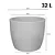 Vaso Plastico Liso 42 Redondo Macchiato Japi - Imagem 2