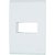 Placa Liz Branco 4X2 1P Horizontal Tramontina - Imagem 1