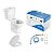 Kit Conjunto Bacia Com Caixa Acoplada Infantil Branco Com Acessorios Icasa - Imagem 1