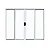 Janela Aluminio 4 Folhas 100X120 Economica Branco Janellot - Imagem 1