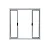 Janela Aluminio 4 Folhas 100X120 Economica Branco Janellot - Imagem 2