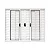 Veneziana Aluminio 6 Folhas 100X120 Economica Branco Janellot - Imagem 1