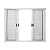 Veneziana Aluminio 6 Folhas 100X120 Economica Branco Janellot - Imagem 2