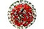 Coroa de Flores Grande 1,20 x 1,00 de Rosas - Imagem 1