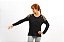 Camiseta Manga Longa Mirela Preta BroFitwear - Imagem 1