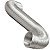 Tubo Semi Rígido em alumínio 80mm com 1,5m - com aro de arremate e abraçadeira - Imagem 3