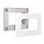 Conjunto MarGirius Sleek Placa + Suporte para Móvel - 65x45mm - Branco - 15787 - Imagem 1