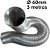 Tubo Semi Rígido em alumínio 60mm com 3m - Imagem 1