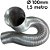 Tubo Semi Rígido em alumínio 100mm com 1,5m - Imagem 1