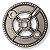 Coroa Queimador Tripla Chama para Cooktop Electrolux FC5VB, FC5VP, FC5VS, FE5DC, FE5IB, FE5IC, FE5TC, KE4TP (A10074301) - Imagem 1