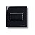 MarGirius Sleek Interruptor Simples 10A 70x70 para Móveis Preto Ebony - Imagem 1