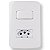 Conjunto 4×2” 1 interruptor simples 10A 250V~ + 1 tomada 2P+T 20A 250V~ - Imagem 1