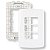 Placa com Suporte 4×2 3 postos horizontais B3 – Branco - Imagem 1