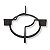 Trempe Individual Tripla Chama para Cooktop Electrolux 76DIX 76DVX 76EIX 76EVX GC75P GC75U GV75P - 72000693 - Imagem 1