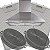 Electrolux Filtro Metálico Carvão Coifa 60CTS 70CS 90CTS 60CXS 90CXS 60CVS 90CVS 90CIT ILHA - Selecione o Kit - Imagem 6
