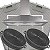 Electrolux Filtro Metálico Carvão Coifa 60CTS 70CS 90CTS 60CXS 90CXS 60CVS 90CVS 90CIT ILHA - Selecione o Kit - Imagem 9