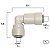 Electrolux Conector Cotovelo 90º Engate Rápido 1/4 Pol para Purificador de Água Universal - Imagem 3