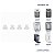 4 Pés de Silicone para Purificador de Água Electrolux PE11 PE12 PE15 PC41 PH41 - Imagem 1