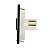 MarGirius Sleek Conjunto Tomada Carregador USB 2A 70x70 para Móveis Ebony - Imagem 2