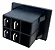 Interruptor Tecla Margirius 30223 Bipolar 15A Capa Preta - Imagem 4