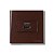 MarGirius Sleek Conjunto Tomada Carregador USB 2A 70x70 para Móveis Marrom - Imagem 1