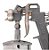 Pistola De Pintura tipo sucção caneca de aluminio - Imagem 2