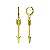 Argolinha Flecha M Banhado a Ouro 18K - Imagem 1
