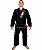 Kimono BJJ - linha SUPER cor Preto com contraste vermelho - Imagem 1