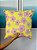 Capa de almofada quadrada - Floral amarelo/rosa - Imagem 1