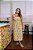 Vestido Longuete Recorte Estampado Floral - Imagem 1