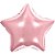 Balão Metalizado Decorado Estrela Rose 45cm. Pct.C/06 8553 Make+ - Imagem 1