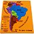 Brinquedo Pedagógico Eva Mapa Da América Do Sul 19pcs Un 5704 Evamax - Imagem 1
