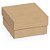 Caixa Para Presente Com Tampa Mini Quadr.Kraft M 9,5x9,5x4cm Pct.C/10 13003932 Cromus - Imagem 1