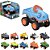 Carrinho Carro Animal Sortido 14cm Un 837836 Art Brink - Imagem 1