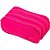 Estojo Tecido Nylon Gd 3ziperes Pink Un Et0142 Brw - Imagem 1