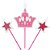 Vela Para Aniversario Coroa Rosa C/3 Pecas Kit 4665 Make+ - Imagem 1