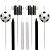 Vela Para Aniversario Futebol Preto/Branco C/8pecas Kit 4634 Make+ - Imagem 1