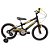 Bicicleta Aro 16 Boy Raiada Preta/Amarela Track Bikes - Imagem 1