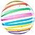 Balão Bubble Listra Colorida 45Cm Mundo Bizarro - Imagem 2