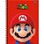 Caderno 01X1 Capa Dura Super Mario Bros 80Fls. Foroni - Imagem 1