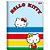 Caderno Brochurao Capa Dura Hello Kitty 80Fls. Jandaia - Imagem 2