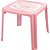 Mesinha E Cadeira Mesa Decorada Petit Rosa Plasutil - Imagem 1