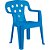 Mesinha E Cadeira Poltroninha Kids Azul Mor - Imagem 1