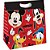 Caixa Para Presente Decorada Mickey Stickers Plus M 23X30Cm Cromus - Imagem 1