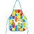 Avental escolar decorado Color joy c/bolso infantil Unidade 79644 Leonora - Imagem 1